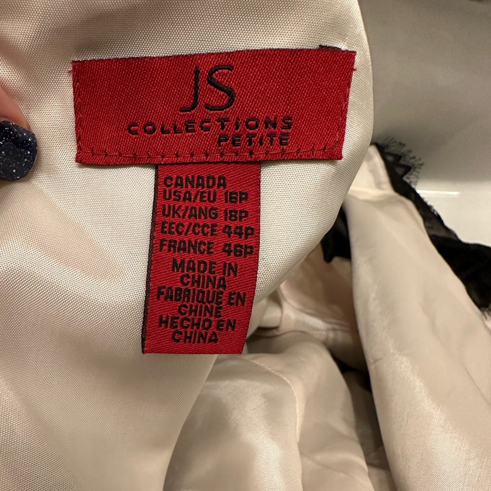 Pristine Js Collection Black With Cream Underlay … - image 2